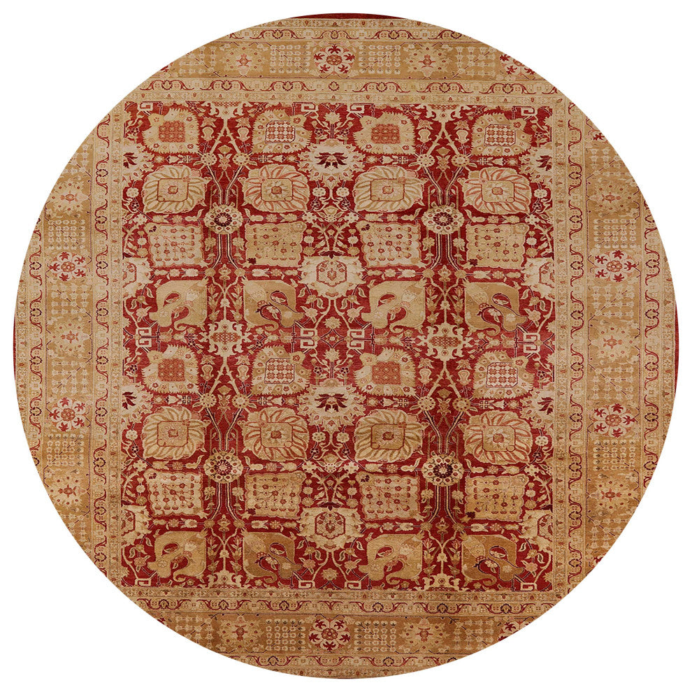 Ahgly Company Indoor Round Mid-Century Modern Area Rugs, 7' Round