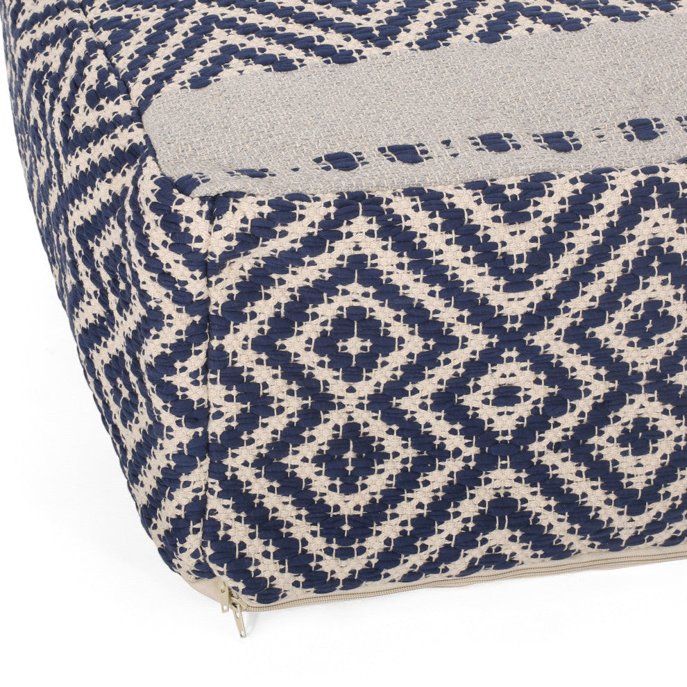 Gardinier Boho Rectangular Bean Bag Ottoman