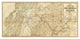 "The Central Part of the State of California, 1865" Paper Art, 38"x19"