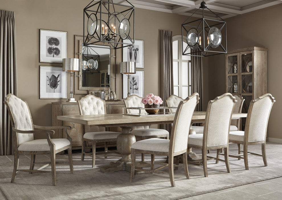 Bernhardt Rustic Patina Side Chair, Sand Finish