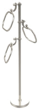 Towel Stand with 9" Oval Towel Rings, Polished Nickel