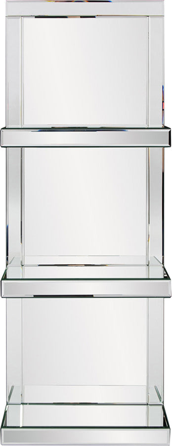 Howard Elliott Mirrored Shelf With 3 Shelves