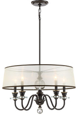 Quoizel CRY5005PN Five Light Chandelier Ceremony Palladian Bronze