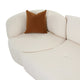 Fickle 2-Piece Modular Right Arm Facing Sofa, Cream
