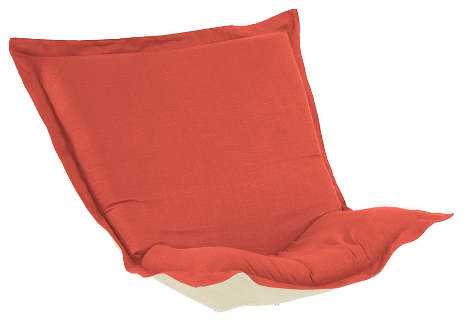 Howard Elliott Slub Poppy Puff Chair Cushion Linen