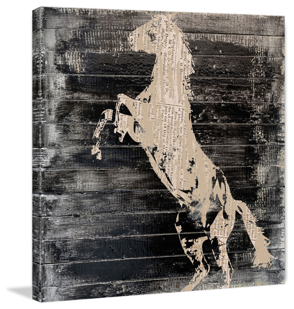 "Horseward II" Painting Print on Wrapped Canvas