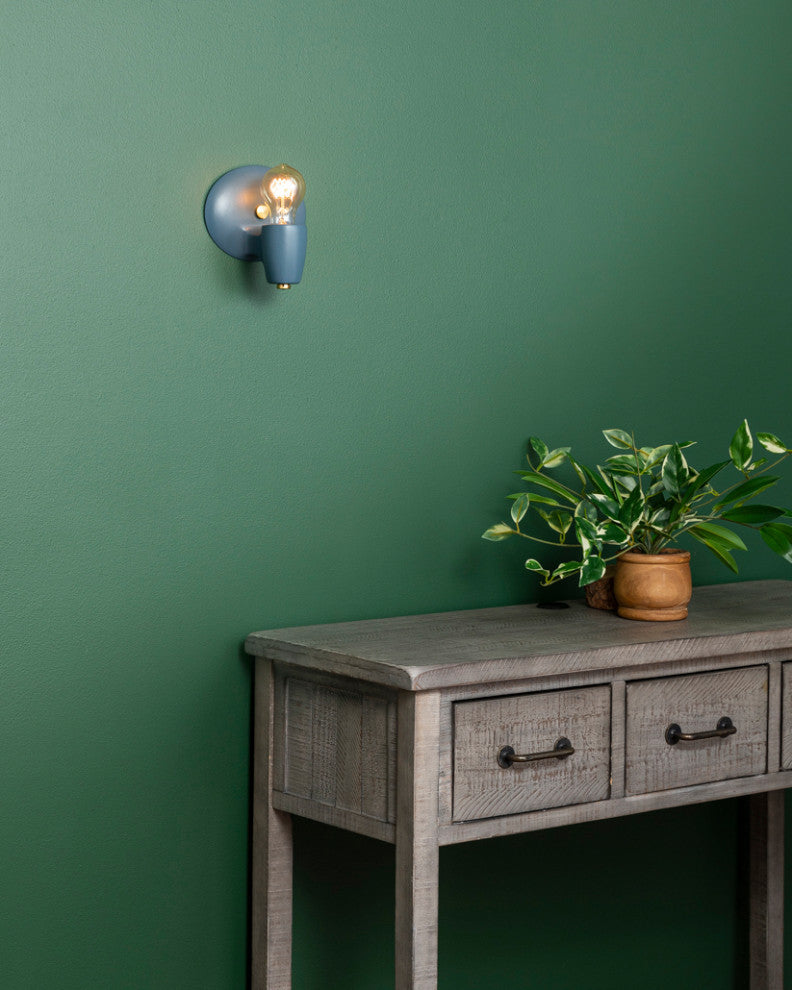 Ovalesque Wall Sconce, Midnight Sky, Polished Brass