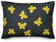 Butterfly Pattern in Yellow Throw Pillow