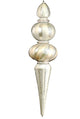 48" Silver Oversized Shatterproof Finial
