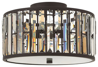 Fredrick Ramond Gemma Medium Flush Mount, Vintage Bronze