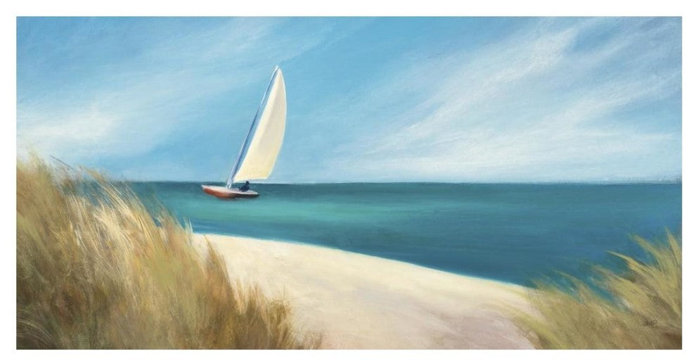 "Sunday Sail Crop" Digital Paper Print by Julia Purinton, 26"x14"