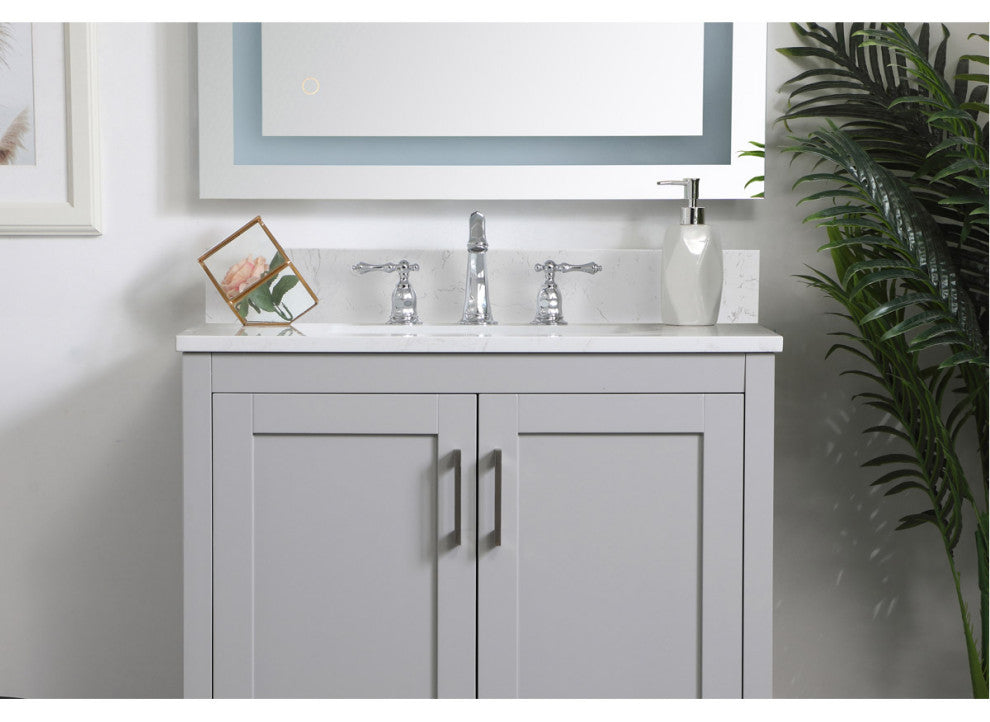 Elegant Decor 30" Backsplash, Calacatta White