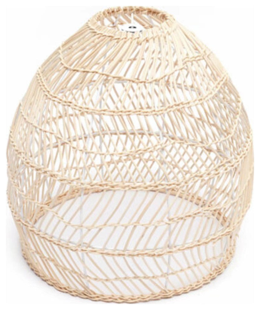 Natural Woven Rattan Hanging Pendant Lamp