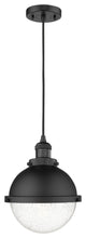 Innovations 201C-BK-HFS-84-BK Hampden 1 Light 9" Mini Pendant, Matte Black
