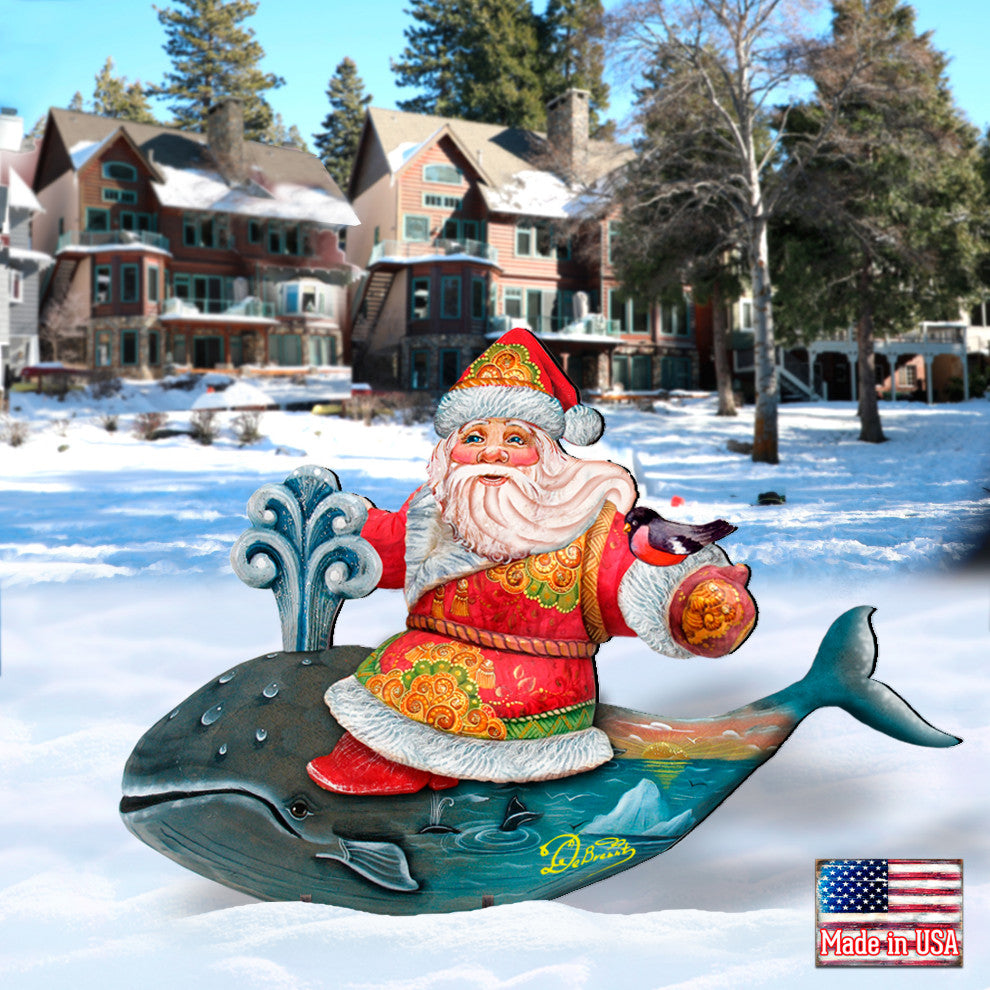 Whale Tales Scenic Decorative Ornament, Small