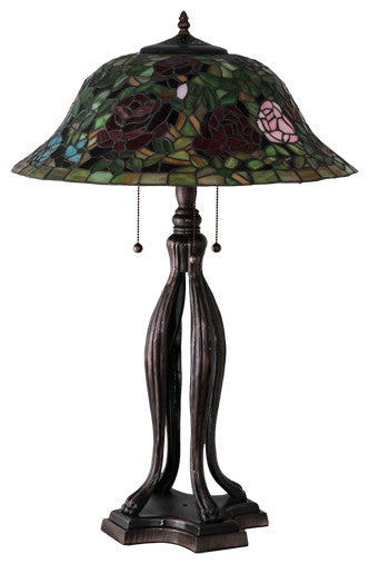 Meyda Lighting 228817 30" High Tiffany Rosebush Table Lamp