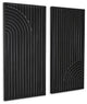 Saanvi Metal Wall Decor, Black, Set of 2