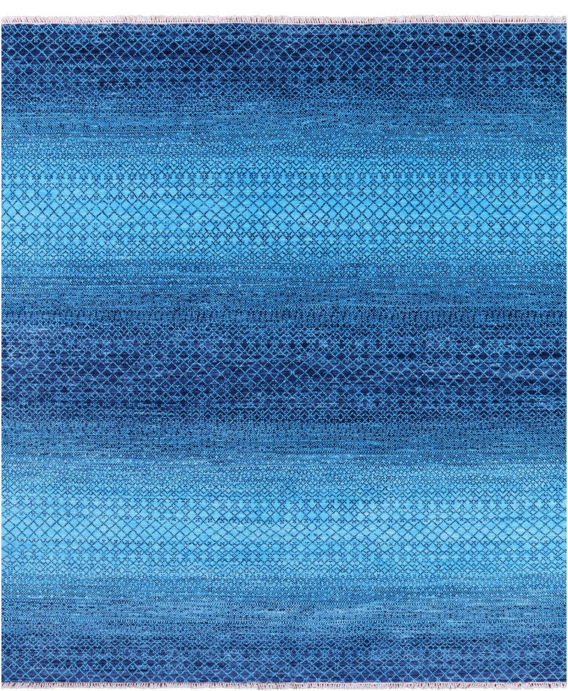 8' 1" X 10' 0" Hand Knotted Savannah Grass Wool Rug - Q13223