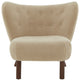 Safavieh Couture Gabriel Modern Wingback Chair Tan / Dark Brown