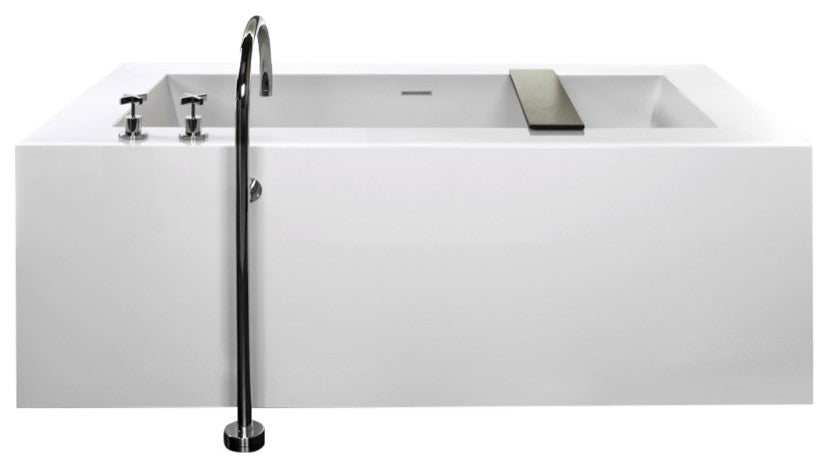 Cube Bath 08 60x30x22, Glossy, Matte Black Overflow
