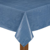 Cafe Deauville 100% Vinyl Tablecloth, Chambray, 52"x52"