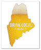 Maine Drink Local Beer Wall Art, Canvas