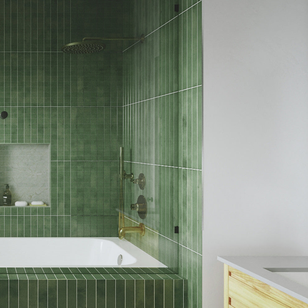Phoenix Aquamarine Porcelain Floor and Wall Tile, Green