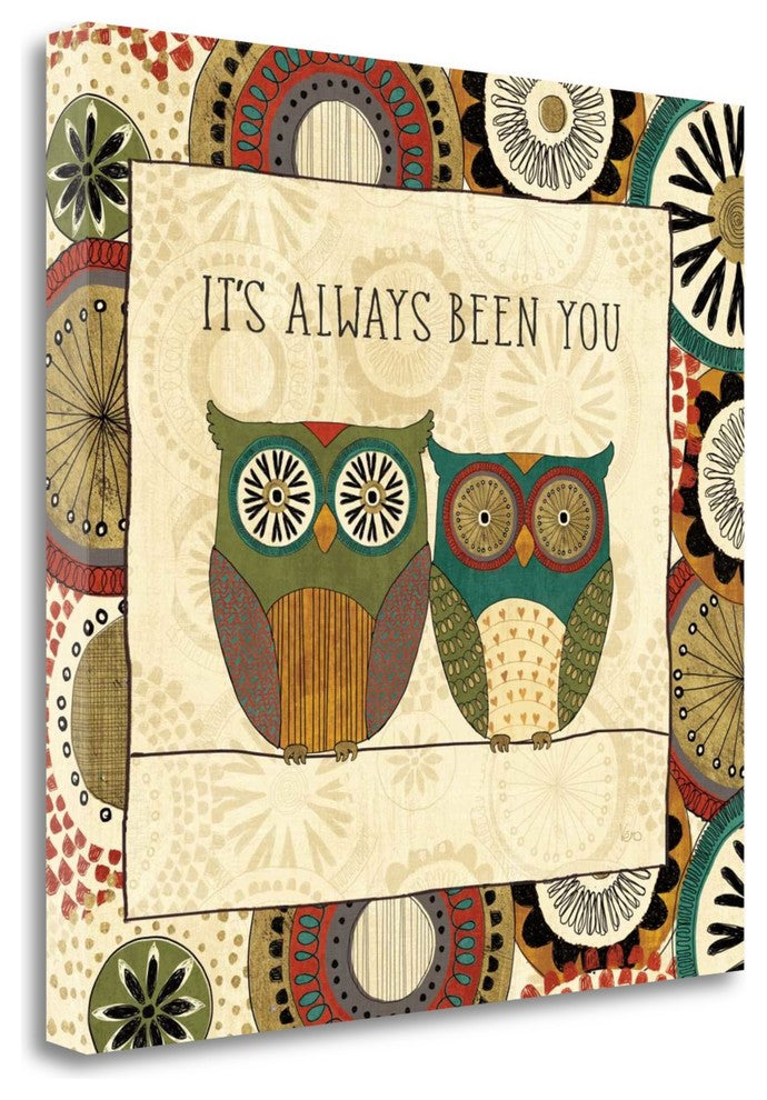 "Spice Road Owl IV" By Veronique Charron, Giclee Print on Gallery Wrap Canvas