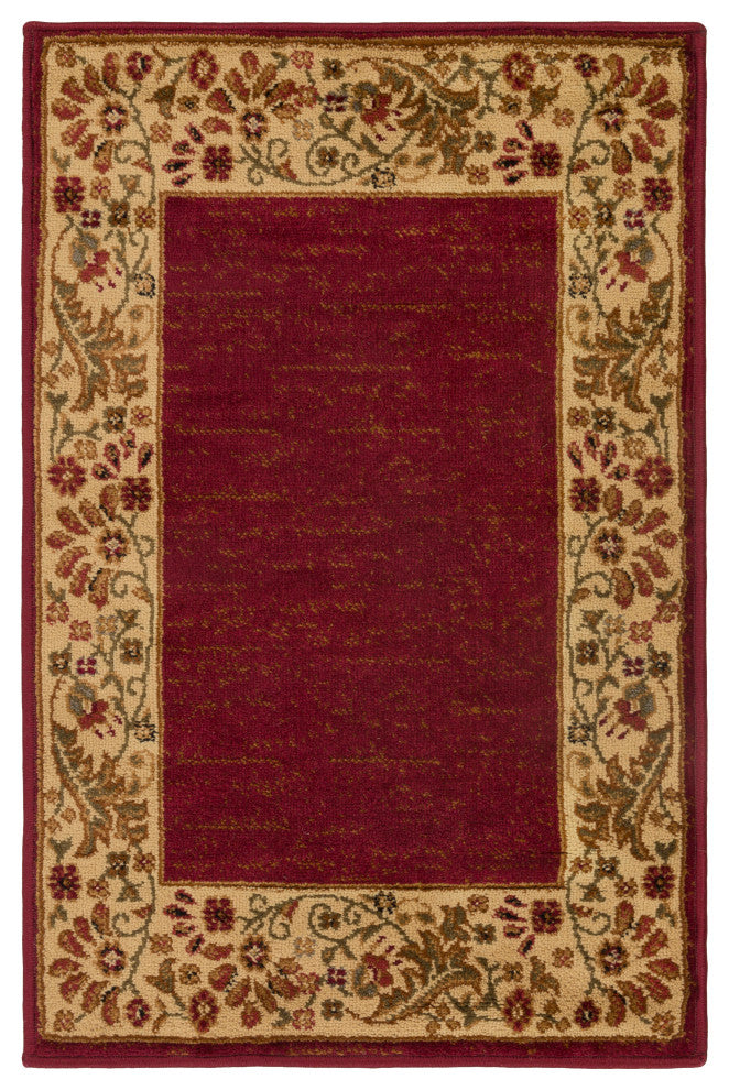 Surya Midtown MID-4740 7'10"x10'1" Rug, Dark Red/Wheat/Camel/Sage