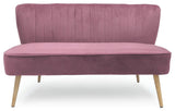 Pink Velvet Bench
