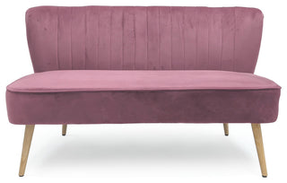 Pink Velvet Bench