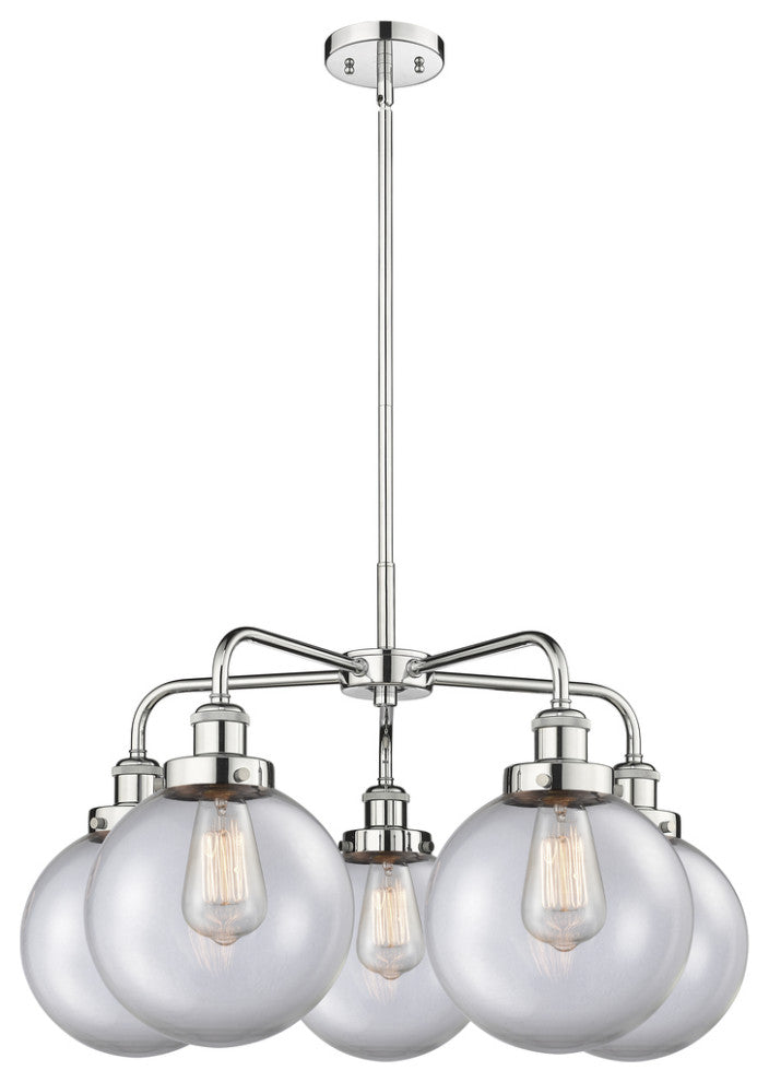 Innovations Whitney 5 26" Chandelier Polished Chrome