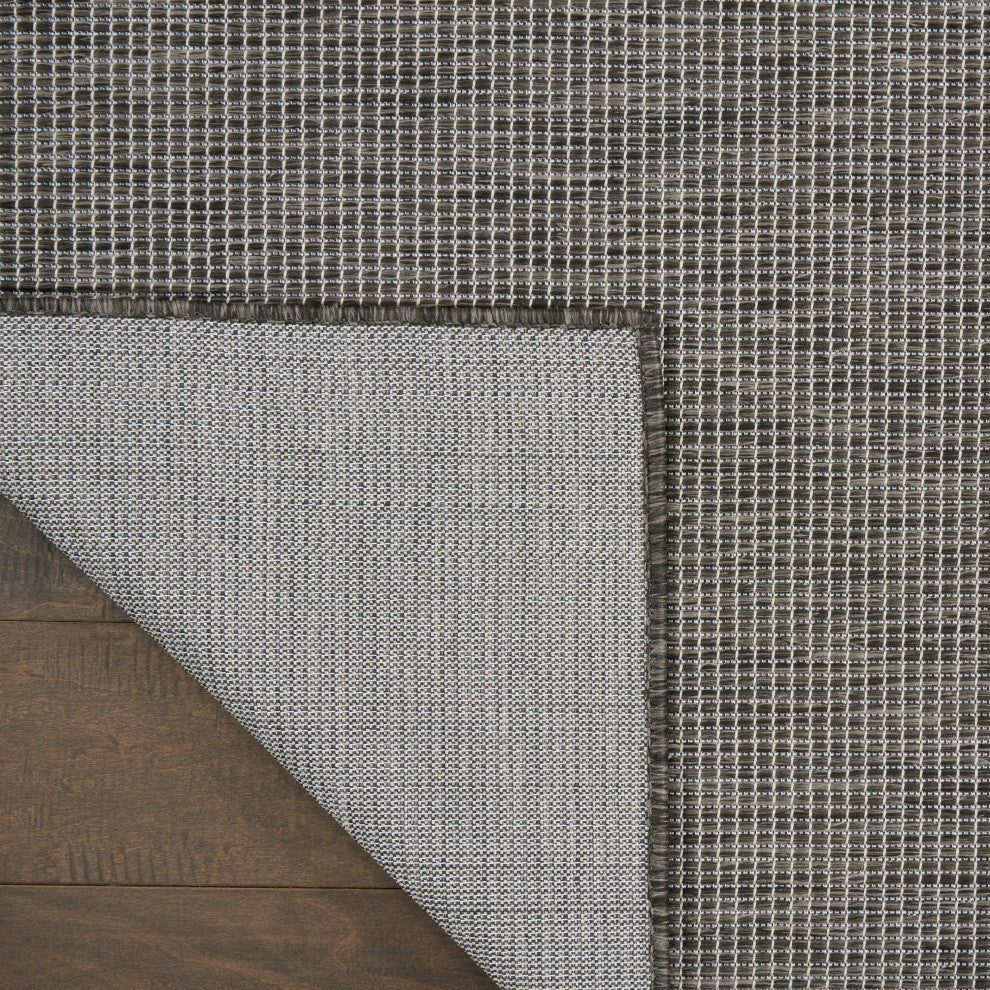 Nourison Positano Contemporary Area Rug, Charcoal, 2'2"x8' Runner