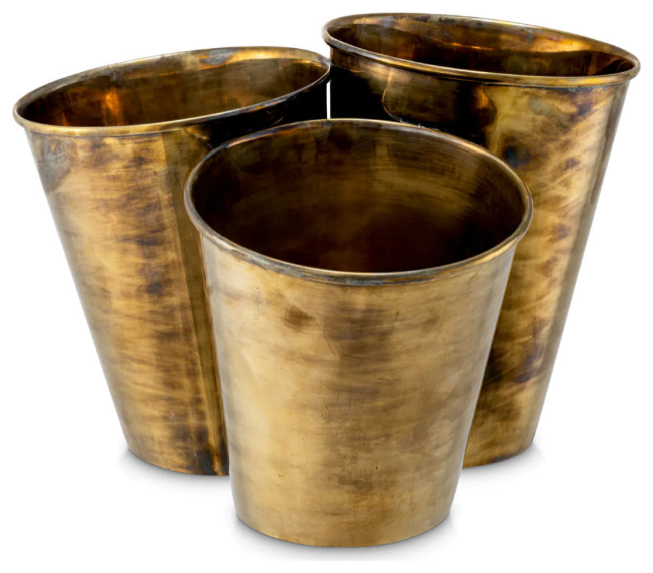 Vintage Brass Wine Cooler, Eichholtz Christian