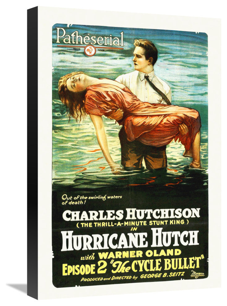 "Hutch, The Cycle Bullet, ep 2,  1921" Canvas Giclee, 16"x24"