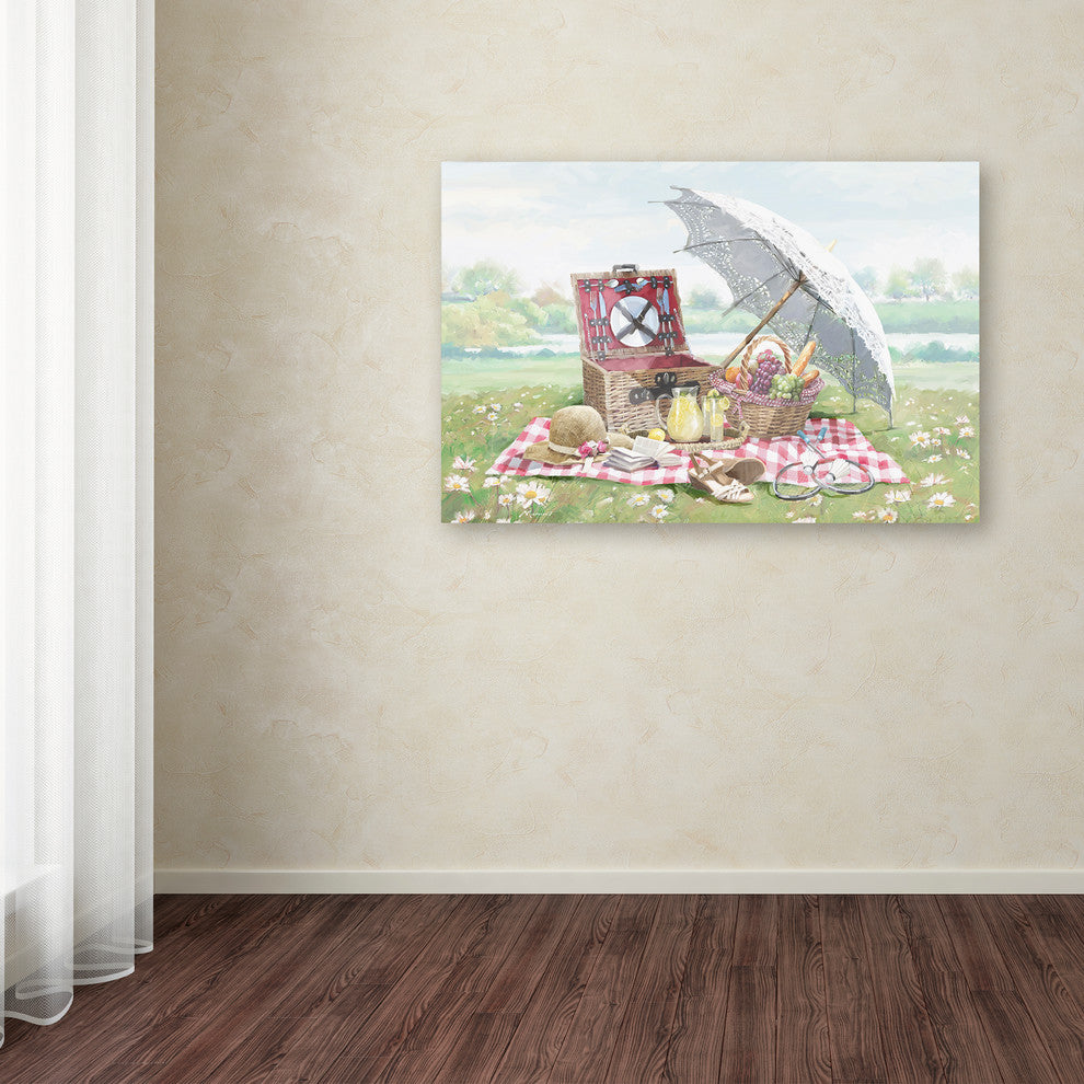 The Macneil Studio 'Picnic Landscape' Canvas Art, 32"x22"