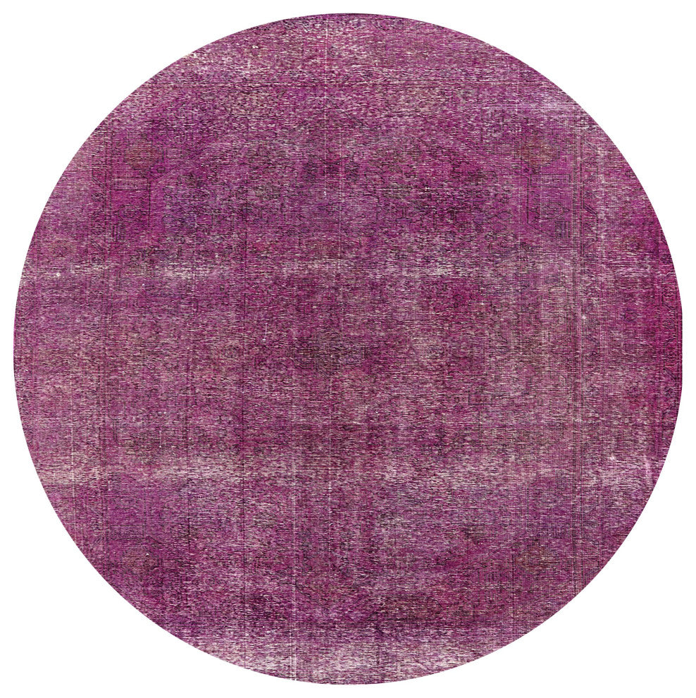 Ahgly Company Indoor Round Mid-Century Modern Area Rugs, 5' Round