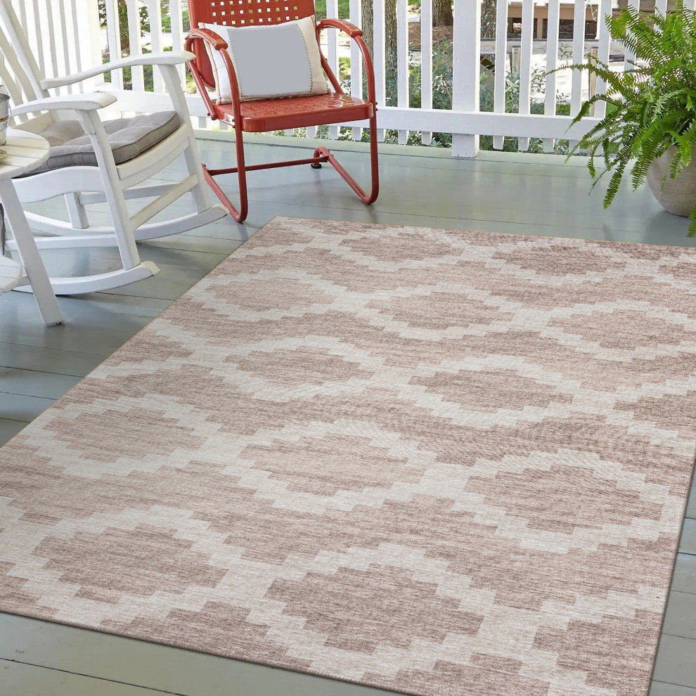 Indoor/Outdoor Sedona SN9 Taupe Machine Washable 3' x 5' Rug