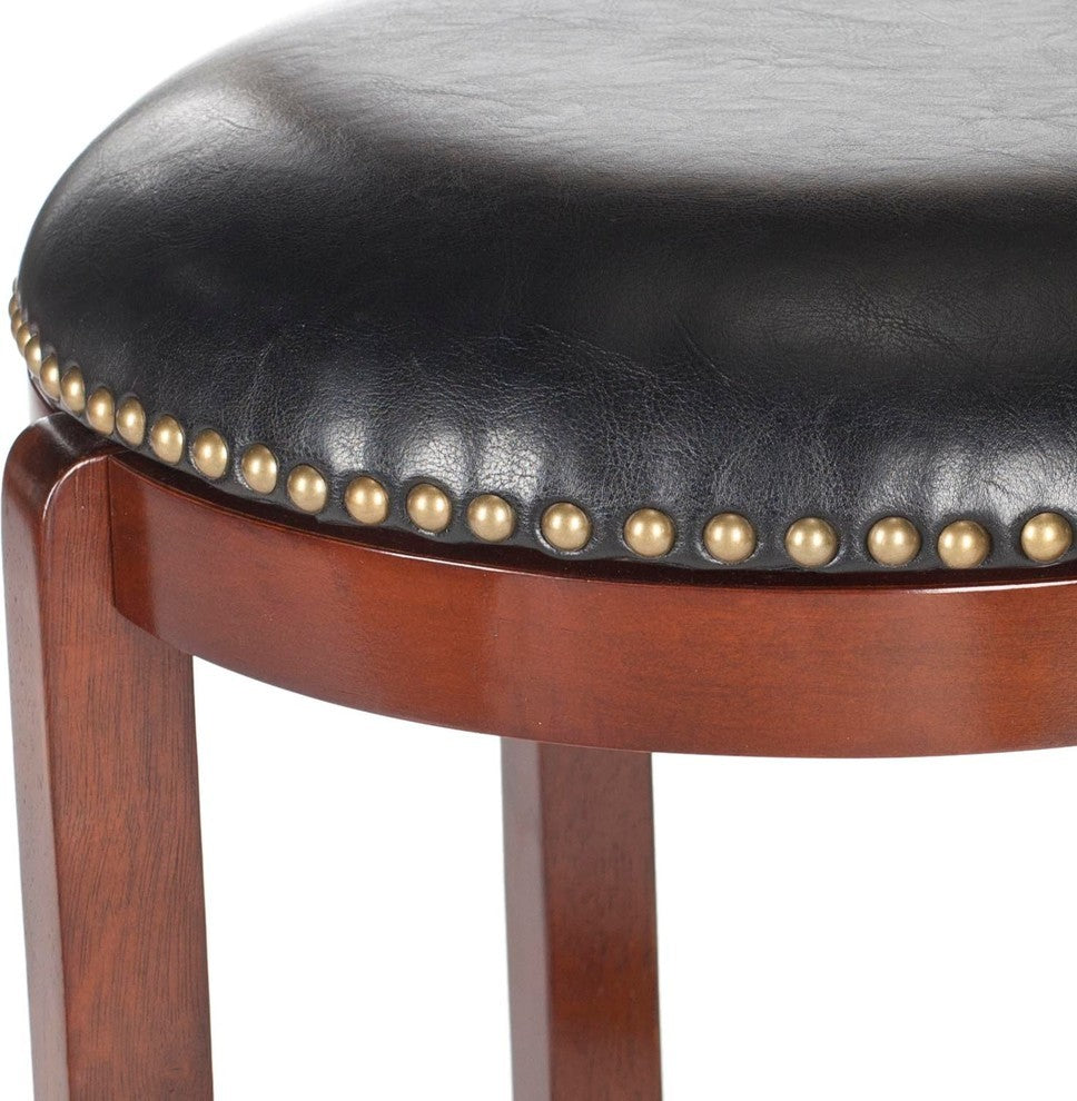 Safavieh Elwood Swivel Barstool, Cherry