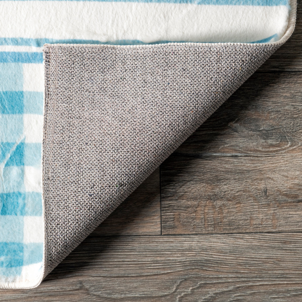 Nuloom Peaceful Night Washable Kids Rug, Blue 3' x 5'