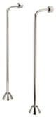 Single Offset Supply For Clawfoot Or Elegant Tubs, Polished Nickel PVD