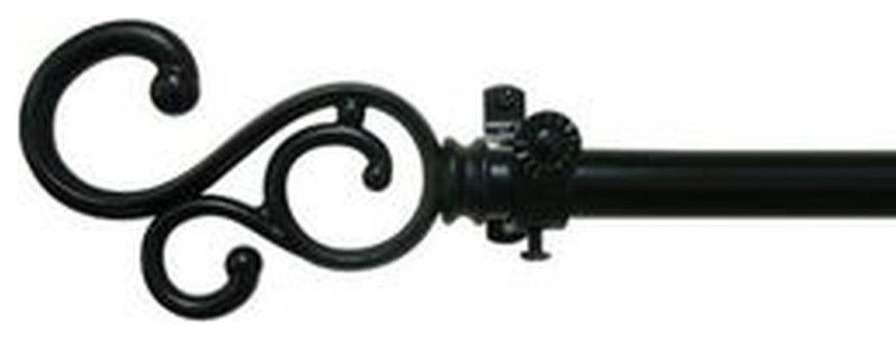 Traditional Elegance Decorative Rod & Finial Trellis 48-86"