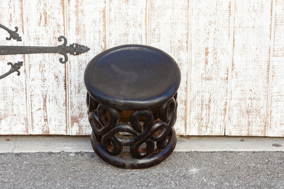 Unique Figural Carved Bamileke Stool