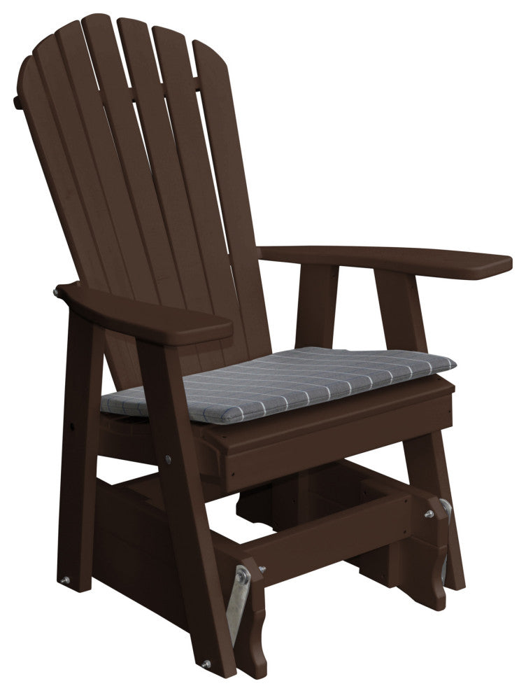 Poly Adirondack Glider, Tudor Brown