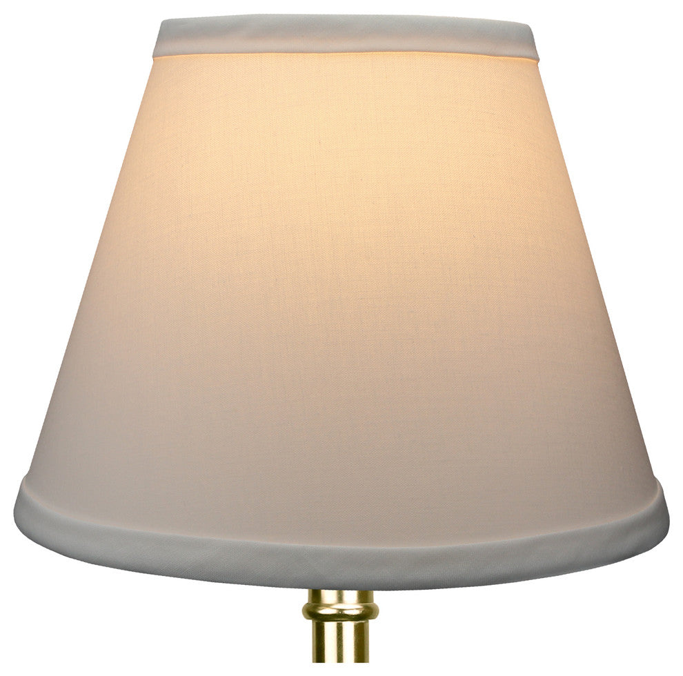 Fenchel Shades, 5"x9"x7" Bulb Clip Attachment Empire Lamp Shade, Linen