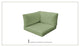 4" Cushions for Corner Chairs, Cilantro