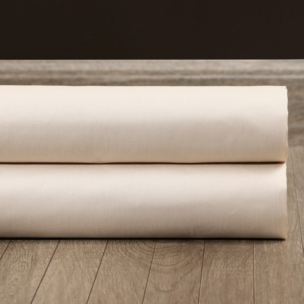 English Cream Solid Cotton Fabric Sample, 4Wx4L