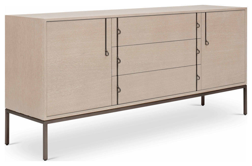 Holly Buffet, Taupe Gray, Gun Metal