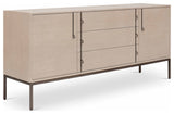Holly Buffet, Taupe Gray, Gun Metal