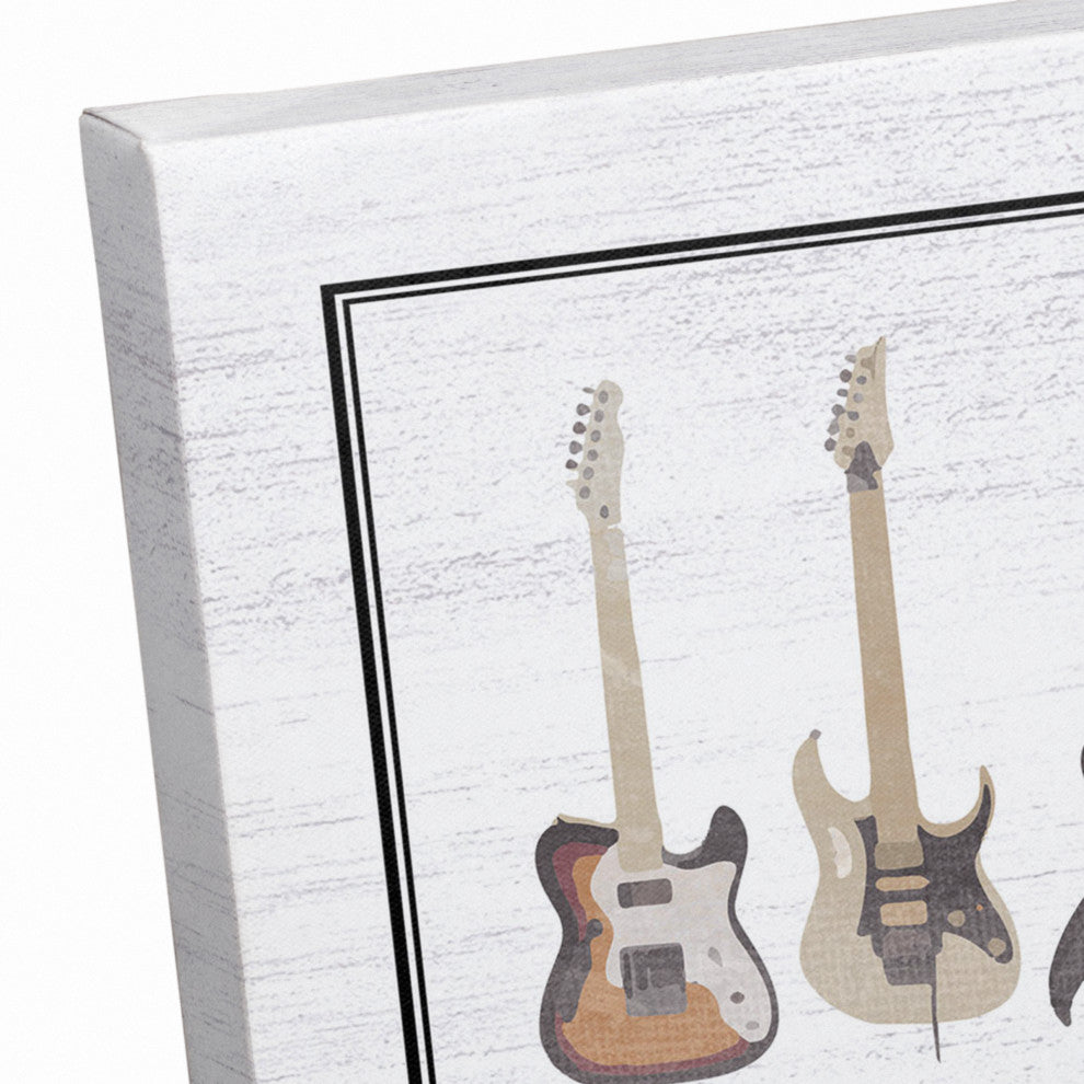 Guitars Montage II 24x36 Canvas Wall Art